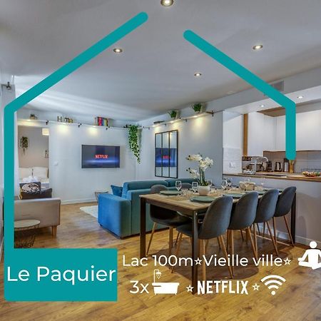 Le Paquier - Mycosyapart, Vieille Ville, Calme, Lac 100M, Netflix Анси Экстерьер фото