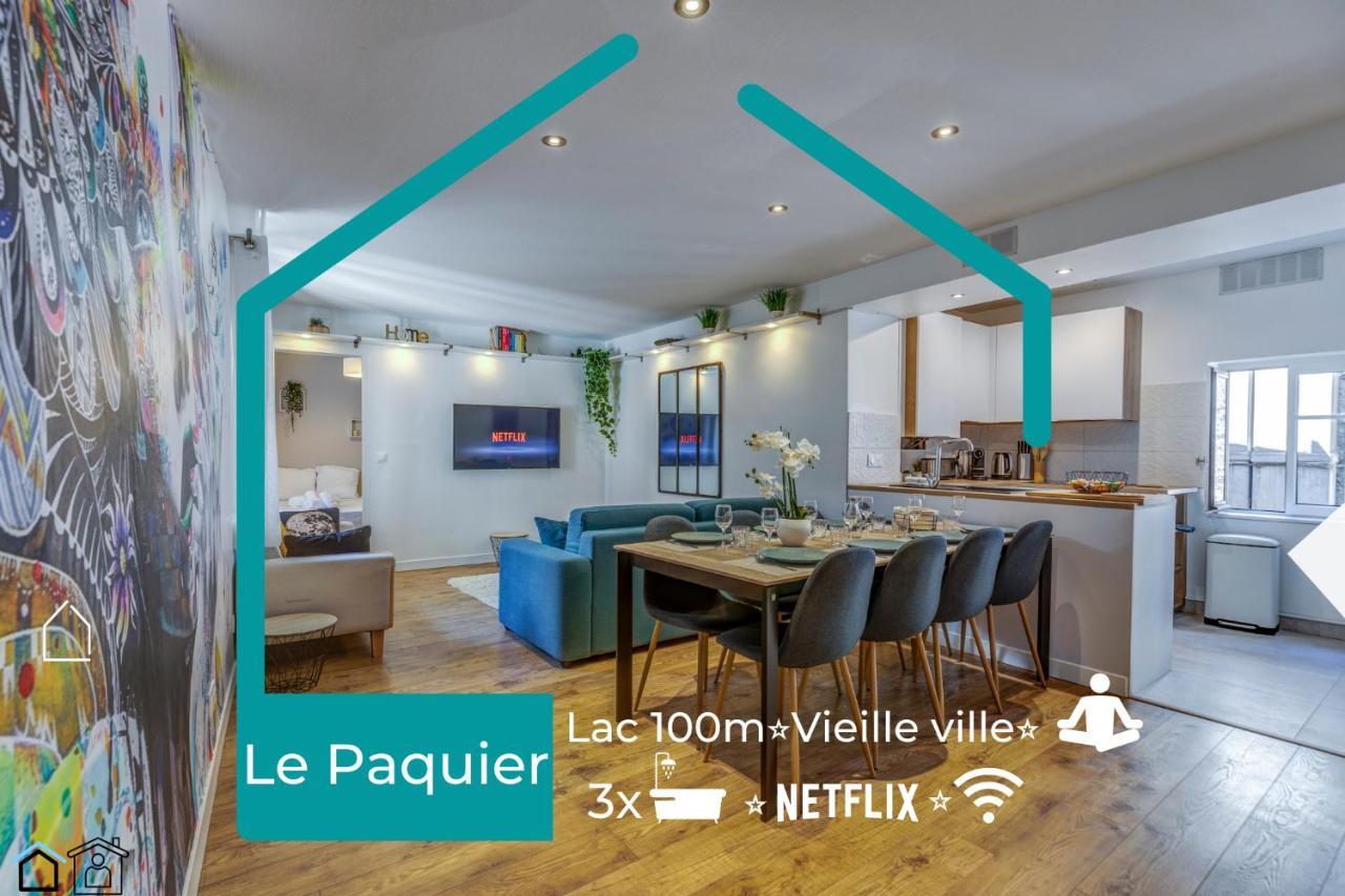 Le Paquier - Mycosyapart, Vieille Ville, Calme, Lac 100M, Netflix Анси Экстерьер фото